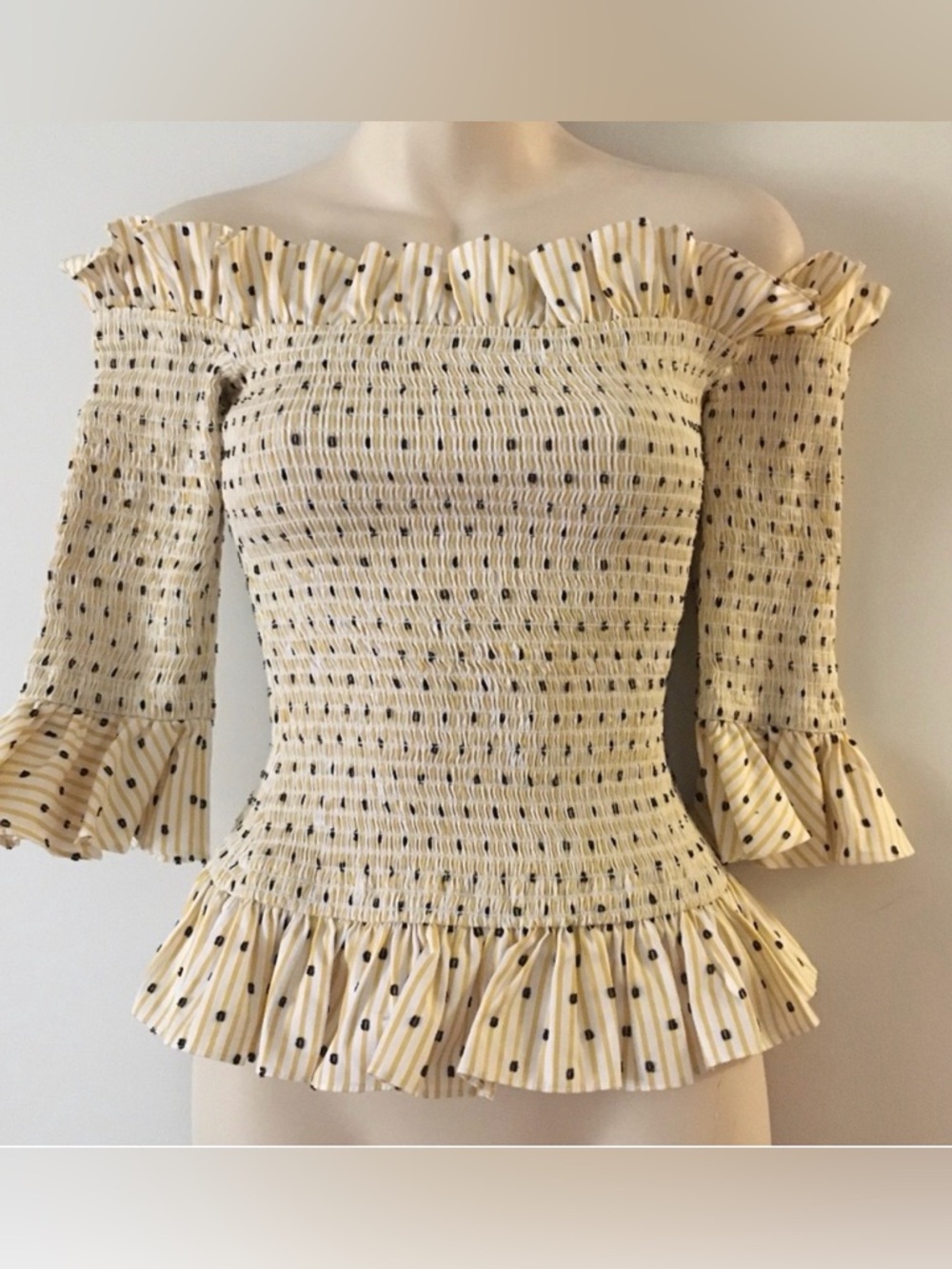 CAROLINE CONSTAS Calida Smocked Top